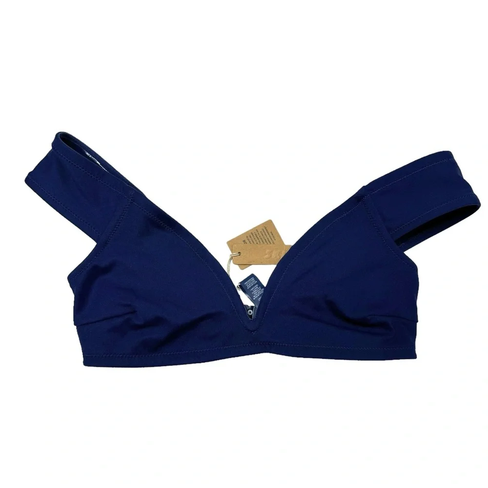 Skims | NWT Off Shoulder Shaping Swim Top Midnight Blue XS